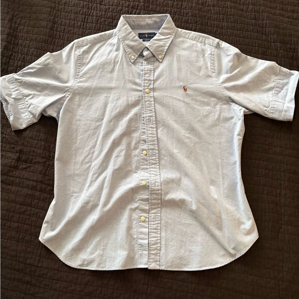 Ralph Lauren Slim Fit Oxford Shirt Men’s Size XL Short Sleeve Button Down
